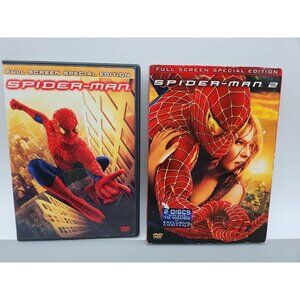 Spider-Man & Spider-Man 2 DVD Movie Bundle Pre-Owned Lot Of 2